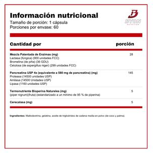 Digestitol Enzimas Digestivas 60 C&aacute;psulas