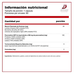 Digestitol Enzimas Digestivas 60 C&aacute;psulas