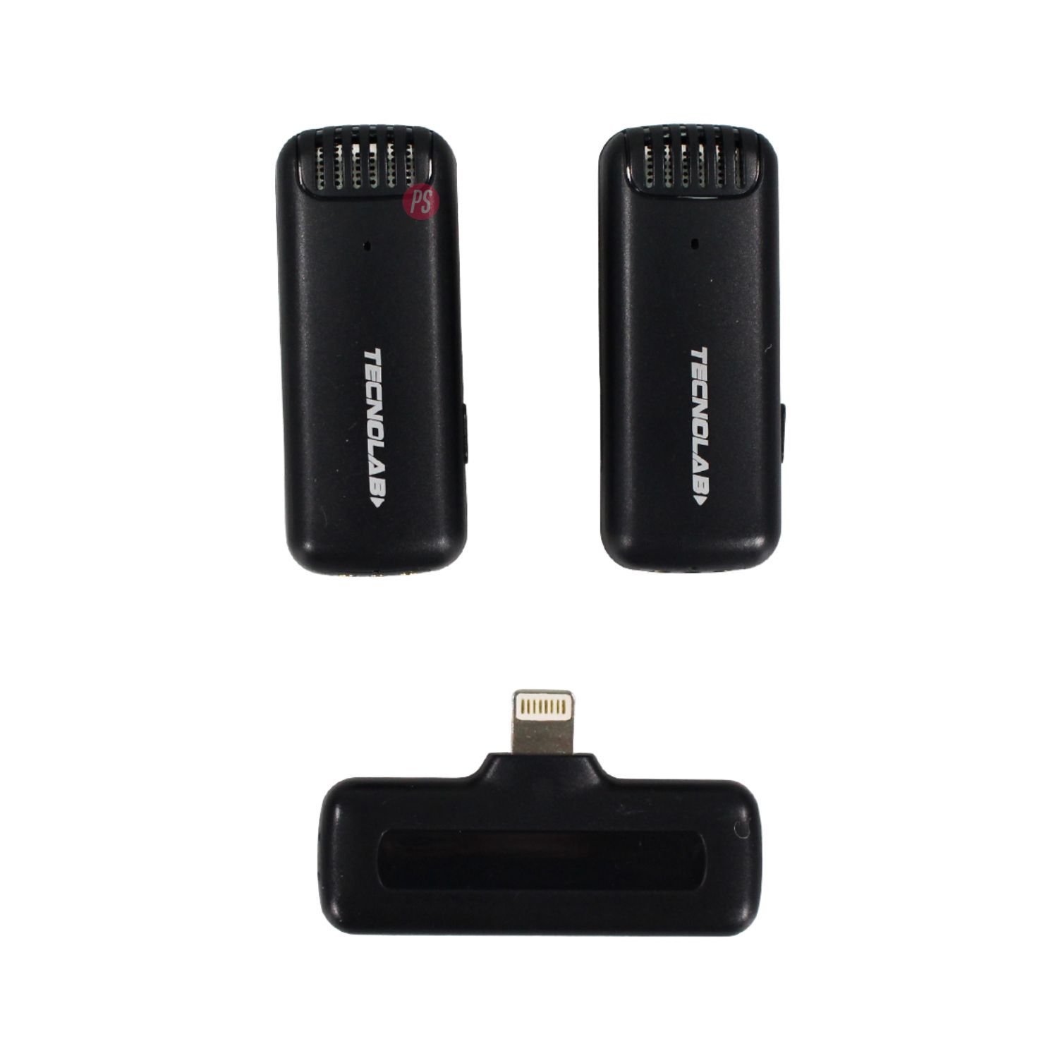 Kit Micr&oacute;fonos Duales Lavalier Inal&aacute;mbricos 25mts Hd - Ps image number 1.0
