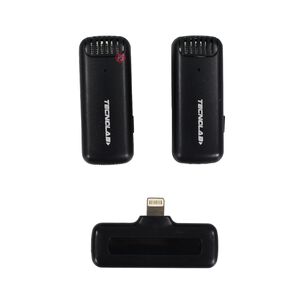 Kit Micrófonos Duales Lavalier Inalámbricos 25mts Hd - Ps