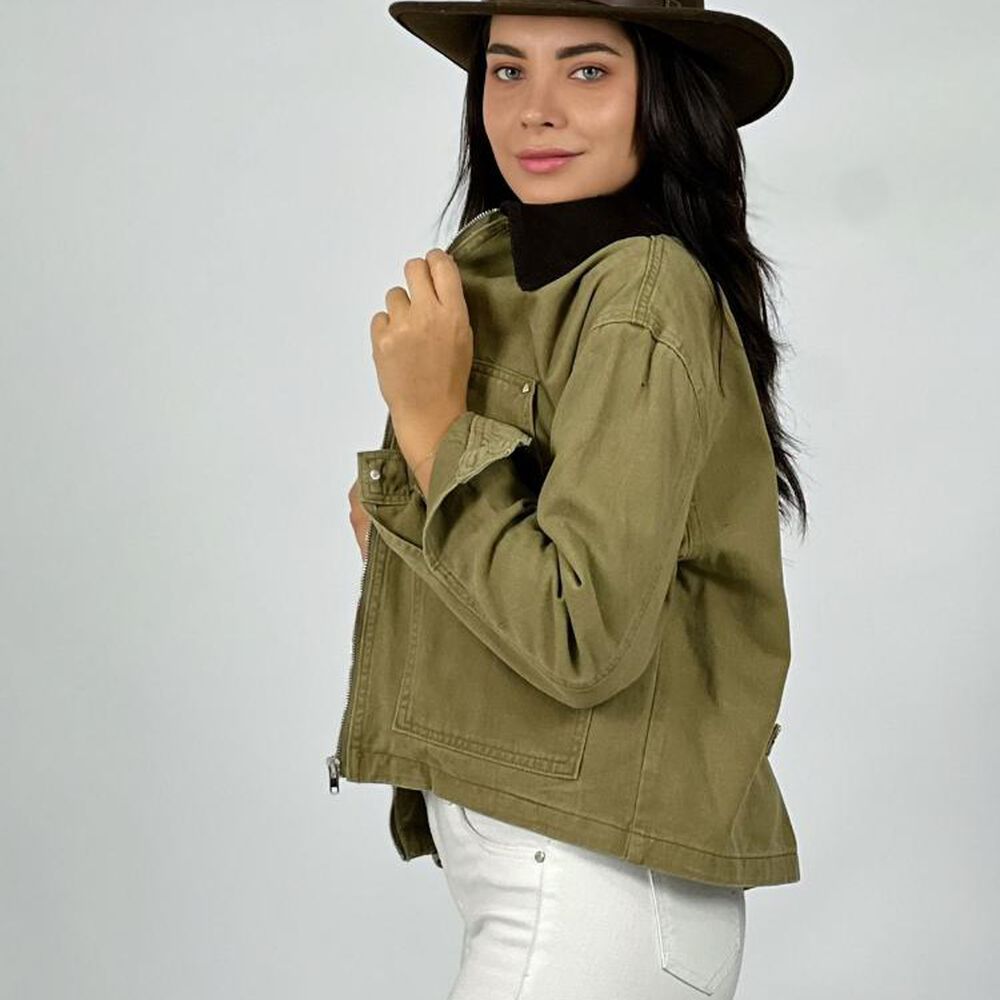 Chaqueta Mezclilla Cuello Cotel&eacute; image number 8.0