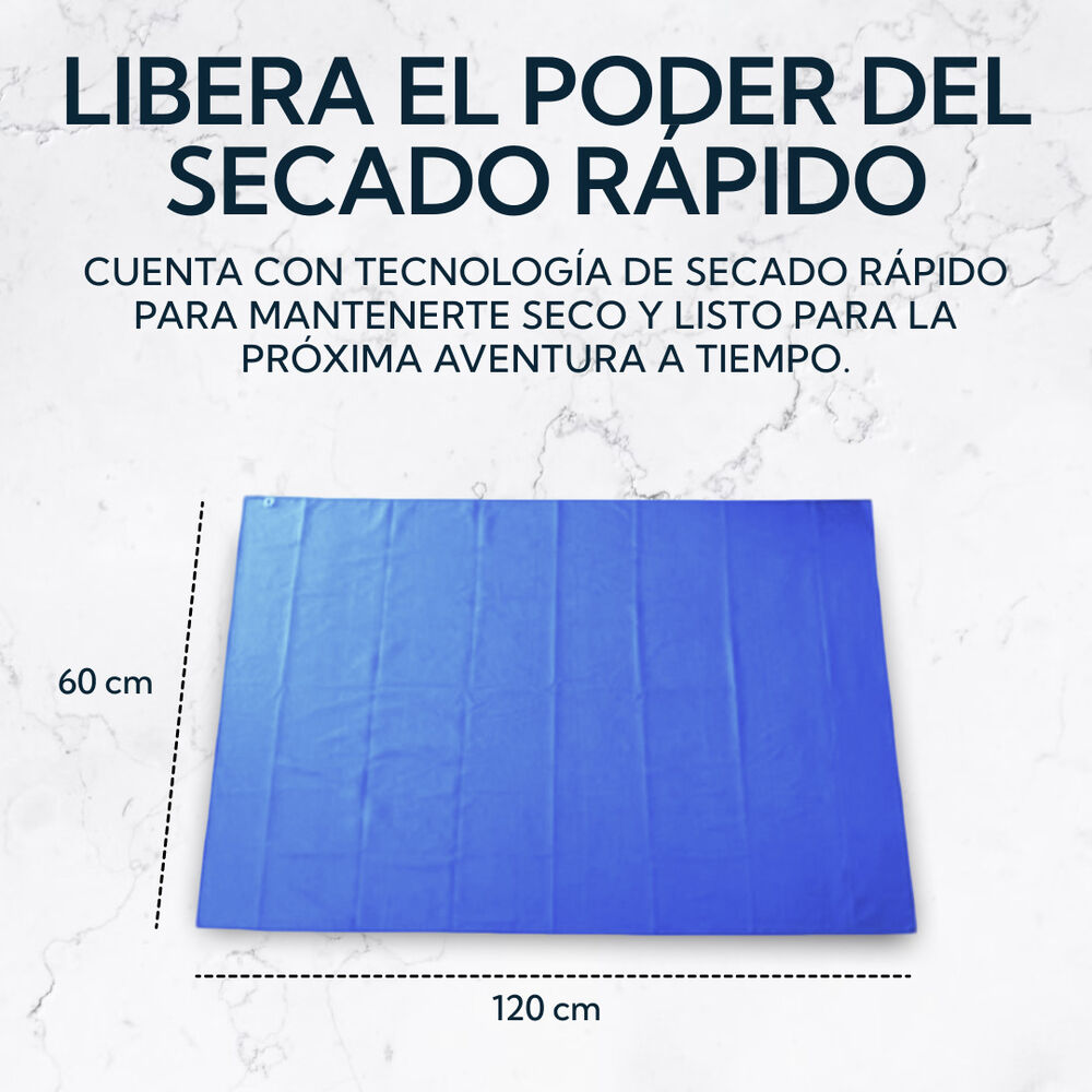 Toalla Microfibra Terry Azul Pro Outdoor image number 4.0