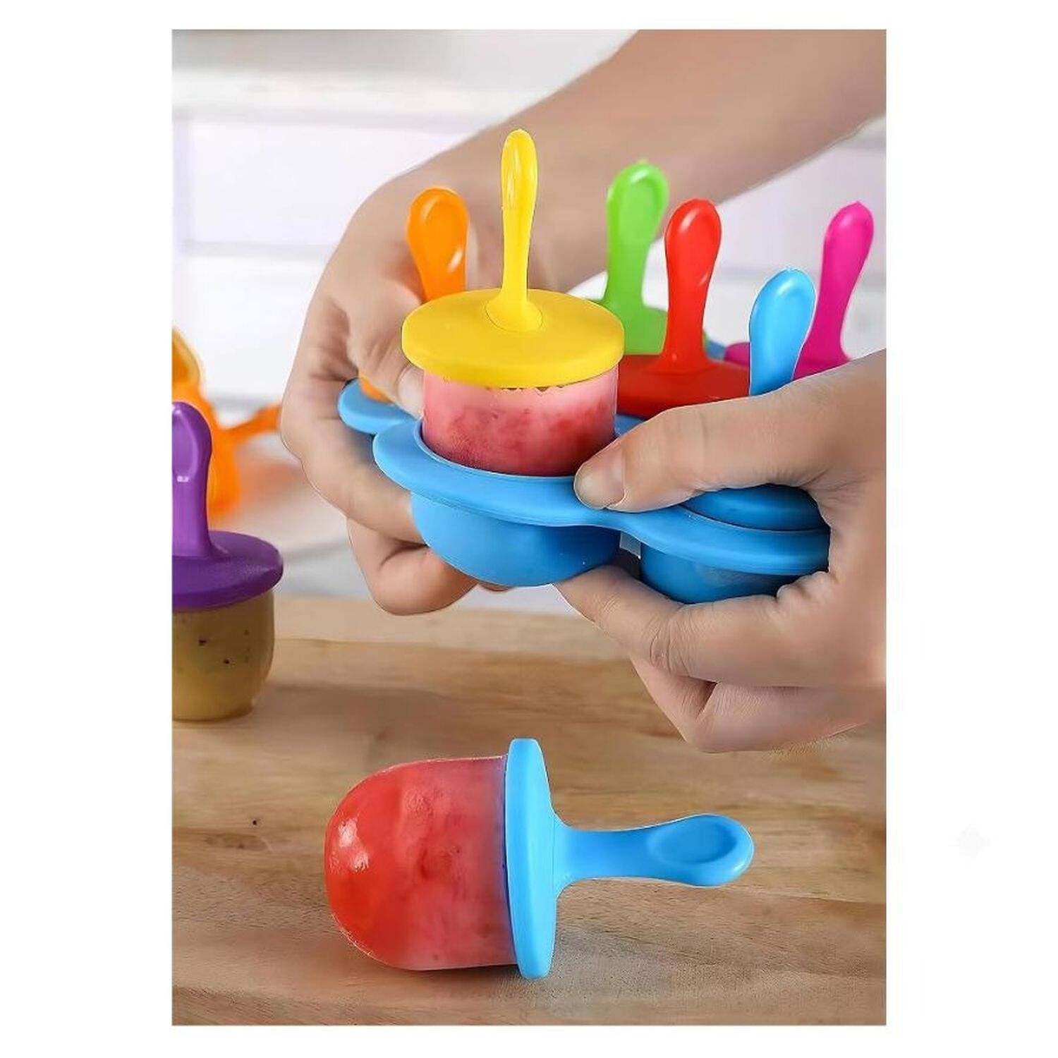 Molde Silicona Helados Paletas Ni&ntilde;os image number 4.0