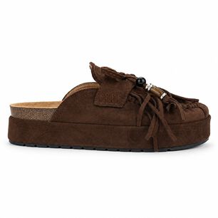 Sandalia Caf&eacute; Mujer Casual Chalada Risco