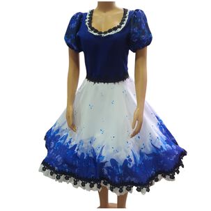 Vestido De Huasa, Fiestas Patrias Chile, Azul Juvenil