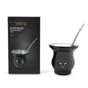Mate Insulado Wayu Set Con Bombilla 236ml Acero