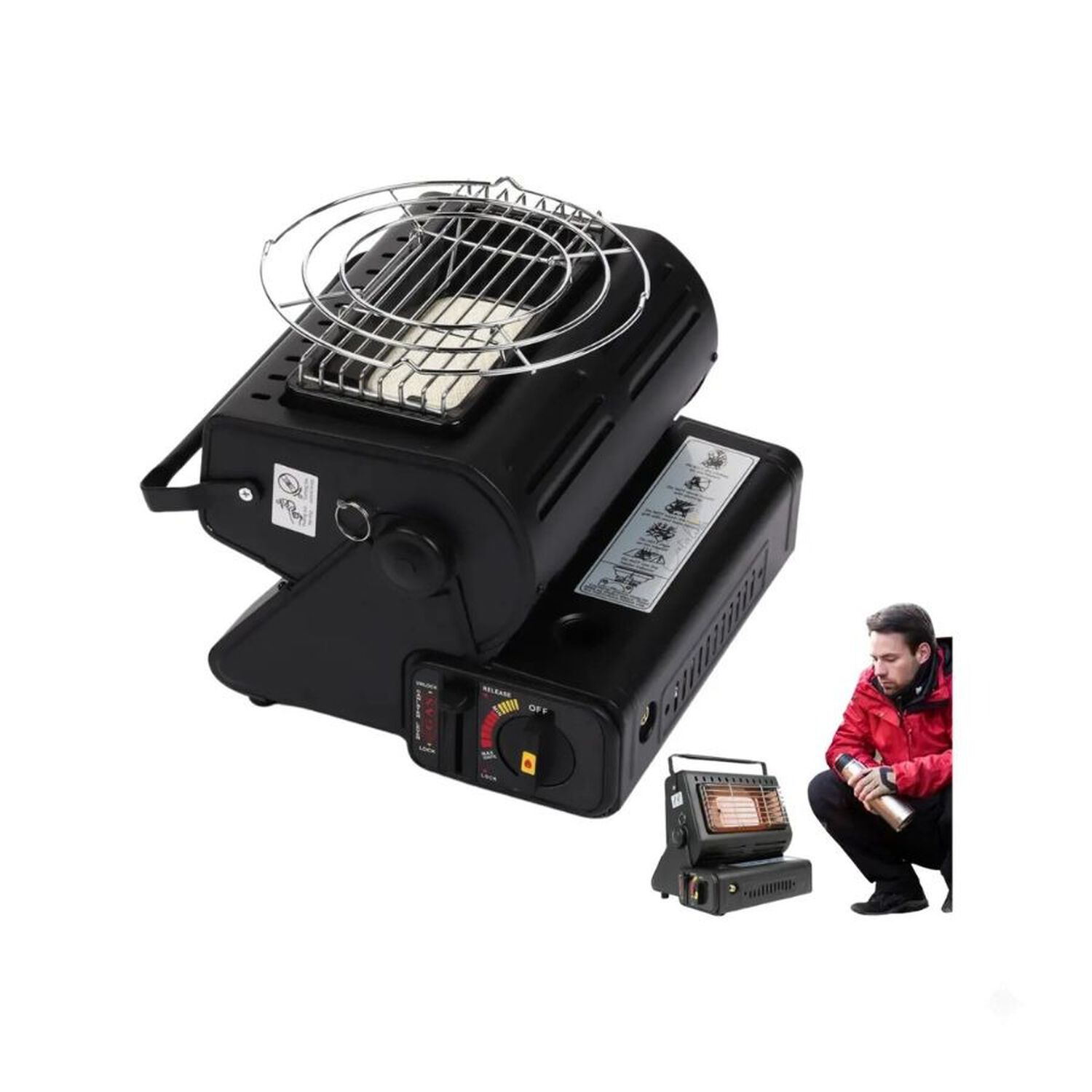 Calefactor Portatil A Gas Tipo Estufa Camping image number 4.0