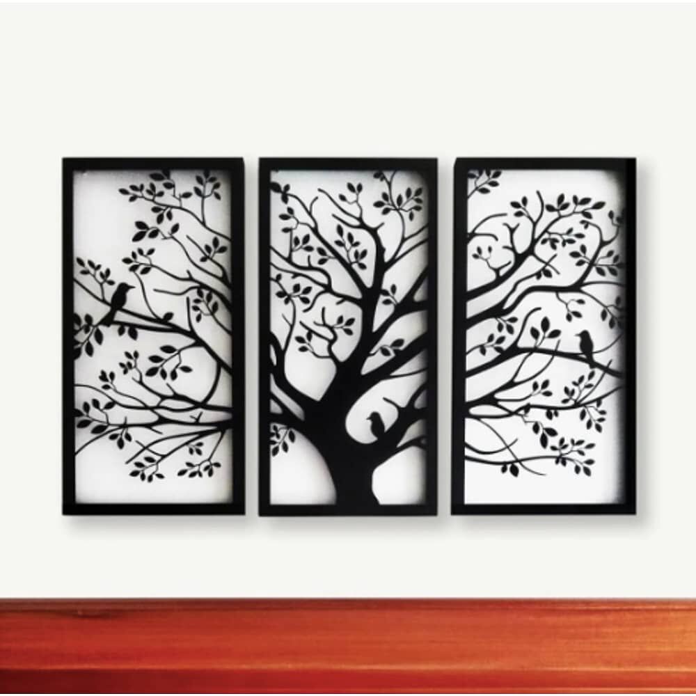 Cuadro Decorativo Tr&iacute;ptico &Aacute;rbol De La Vida image number 2.0