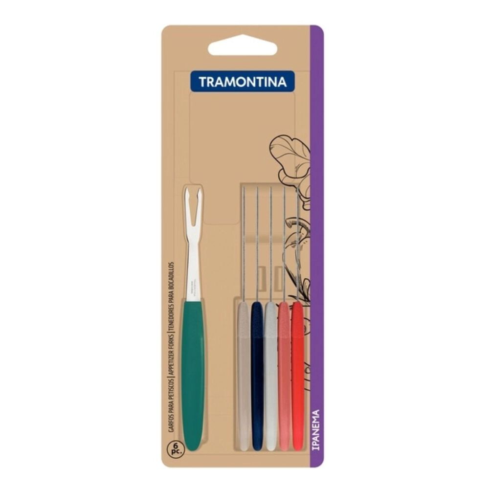 Juego De Tenedores Para Bocadillos Tramontina Pack 6 Ú image number 0.0