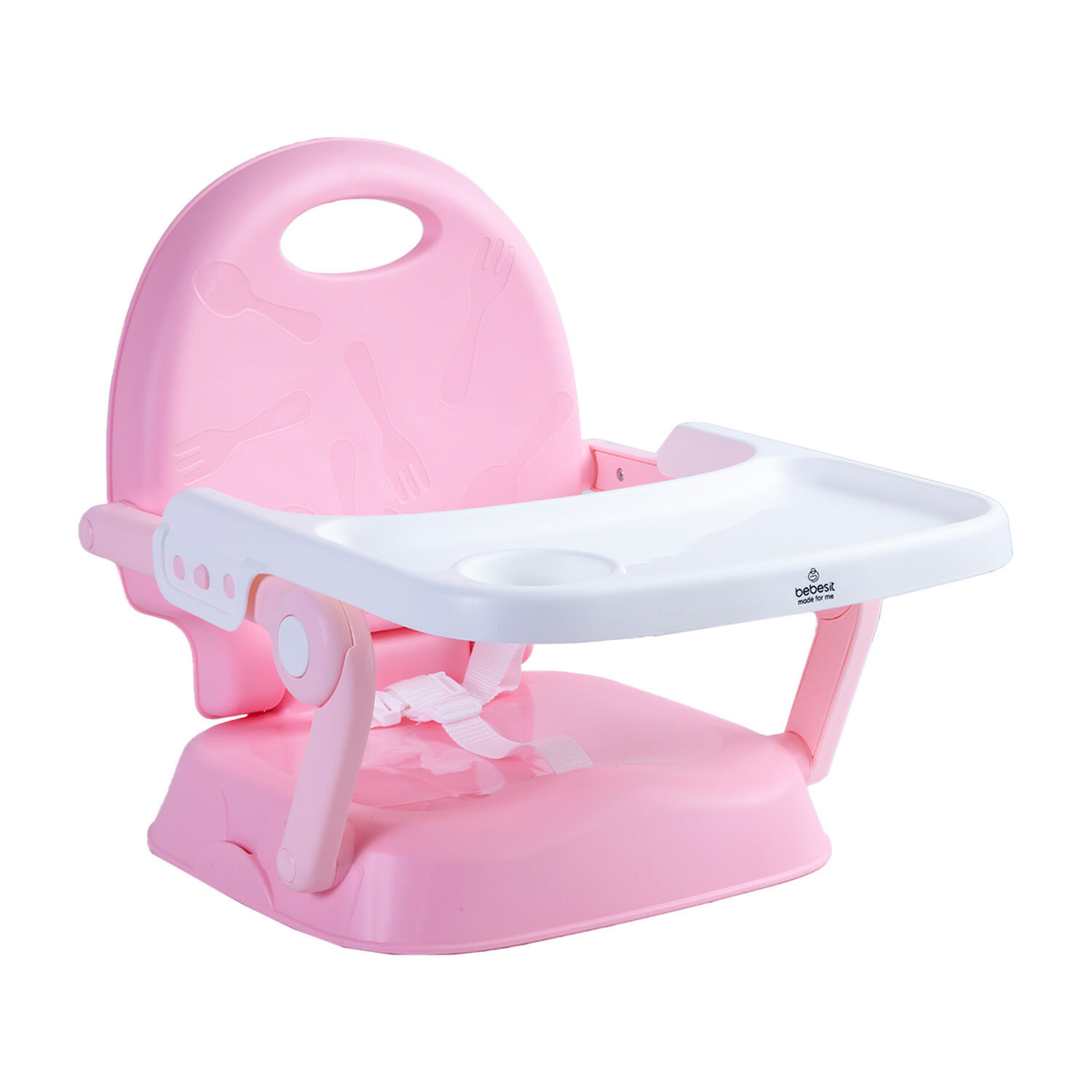 Silla De Comer Plegable Portatil Bebe Ni&ntilde;o Fold Rosa image number 4.0