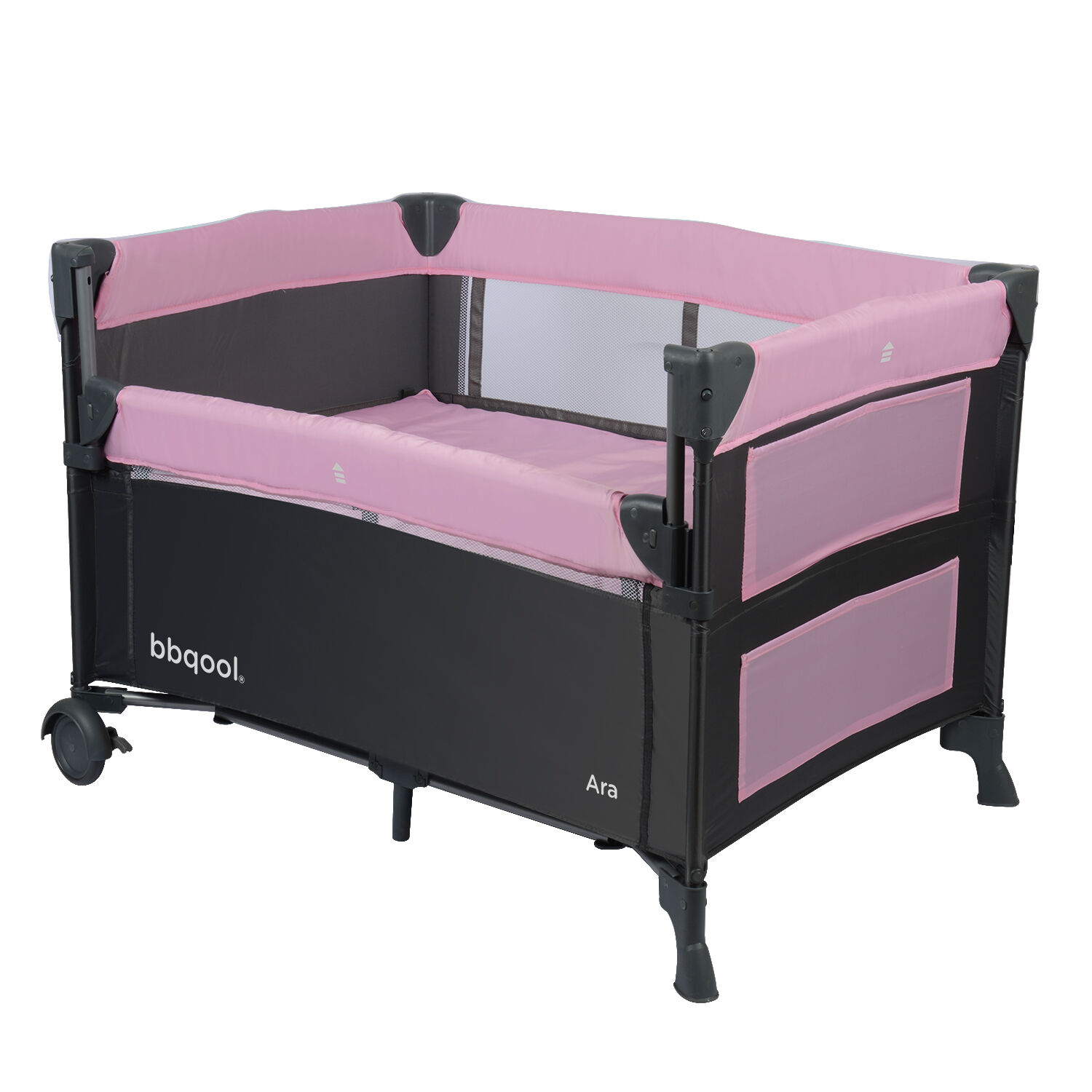 Cuna Playard Colecho Ara Rosado + Colch&oacute;n De Viaje Plegable image number 1.0
