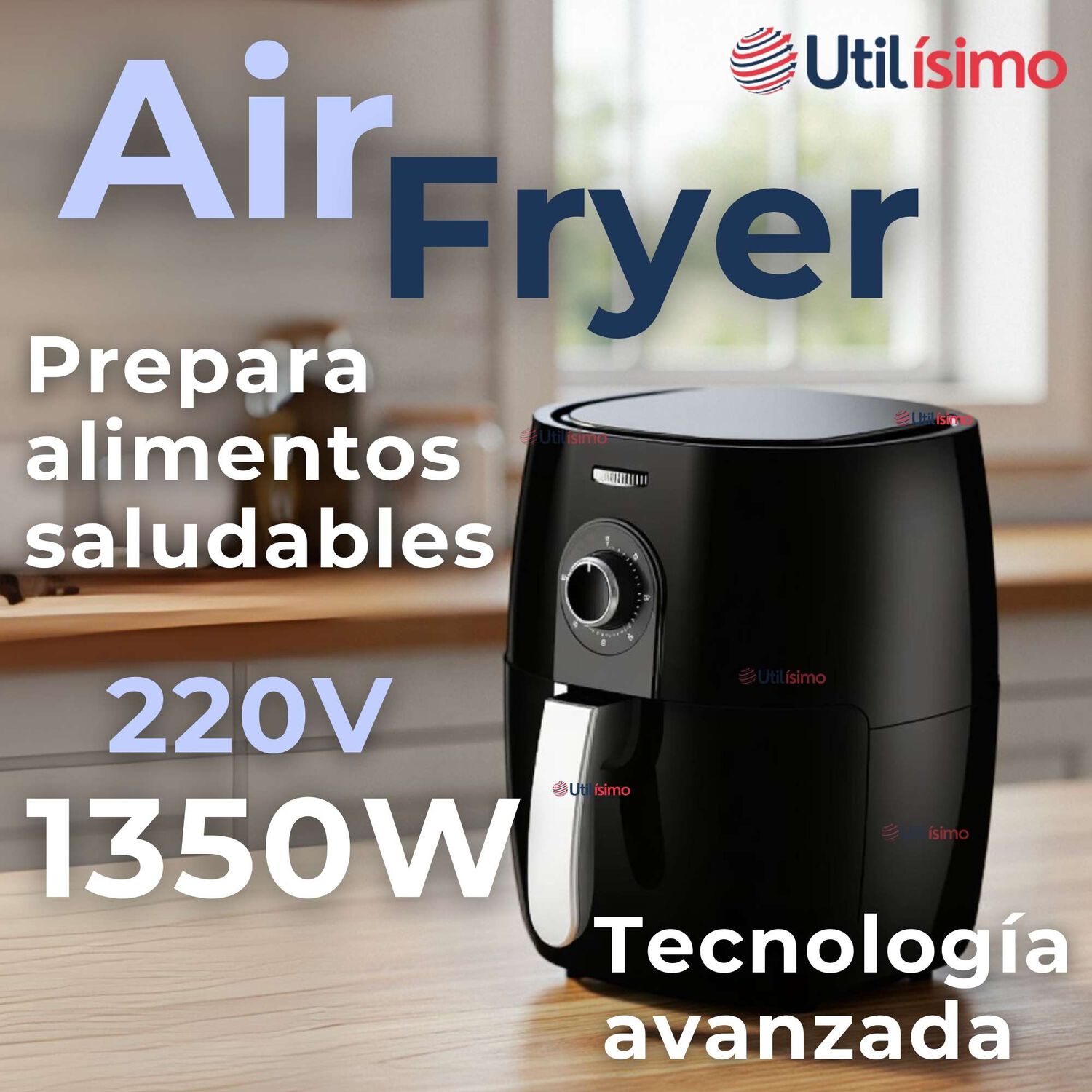Freidora De Aire 5 Litros 1350w Potencia Air Fryer Premium image number 1.0