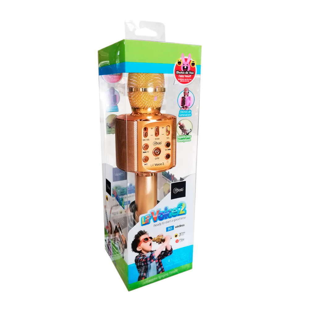 Micrófono Karaoke Mlab Voice 2 Led Soporte Metal 8912 image number 1.0