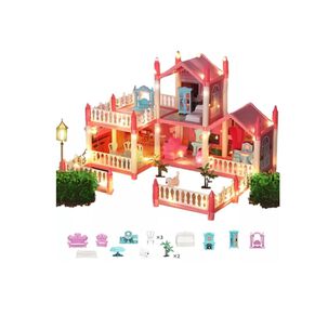 Casa Muñecas Con Muebles Hermosa Juguete Niñas