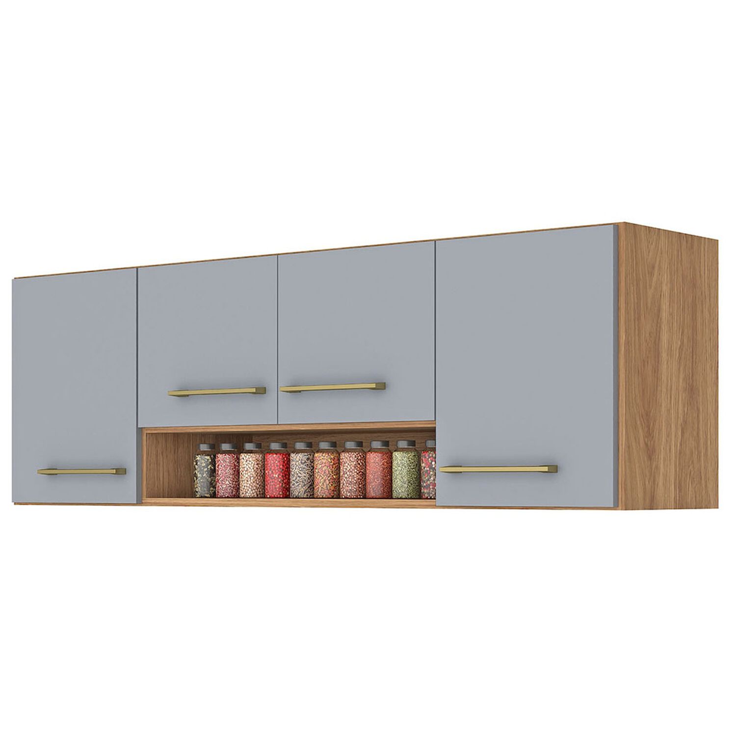 Mueble De Cocina Aereo Vekkahome Alba / 4 Puertas image number 4.0