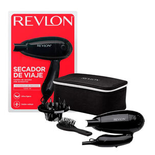 Kit Secador Viaje Revlon Con Difusor Y Cepillo 1200w