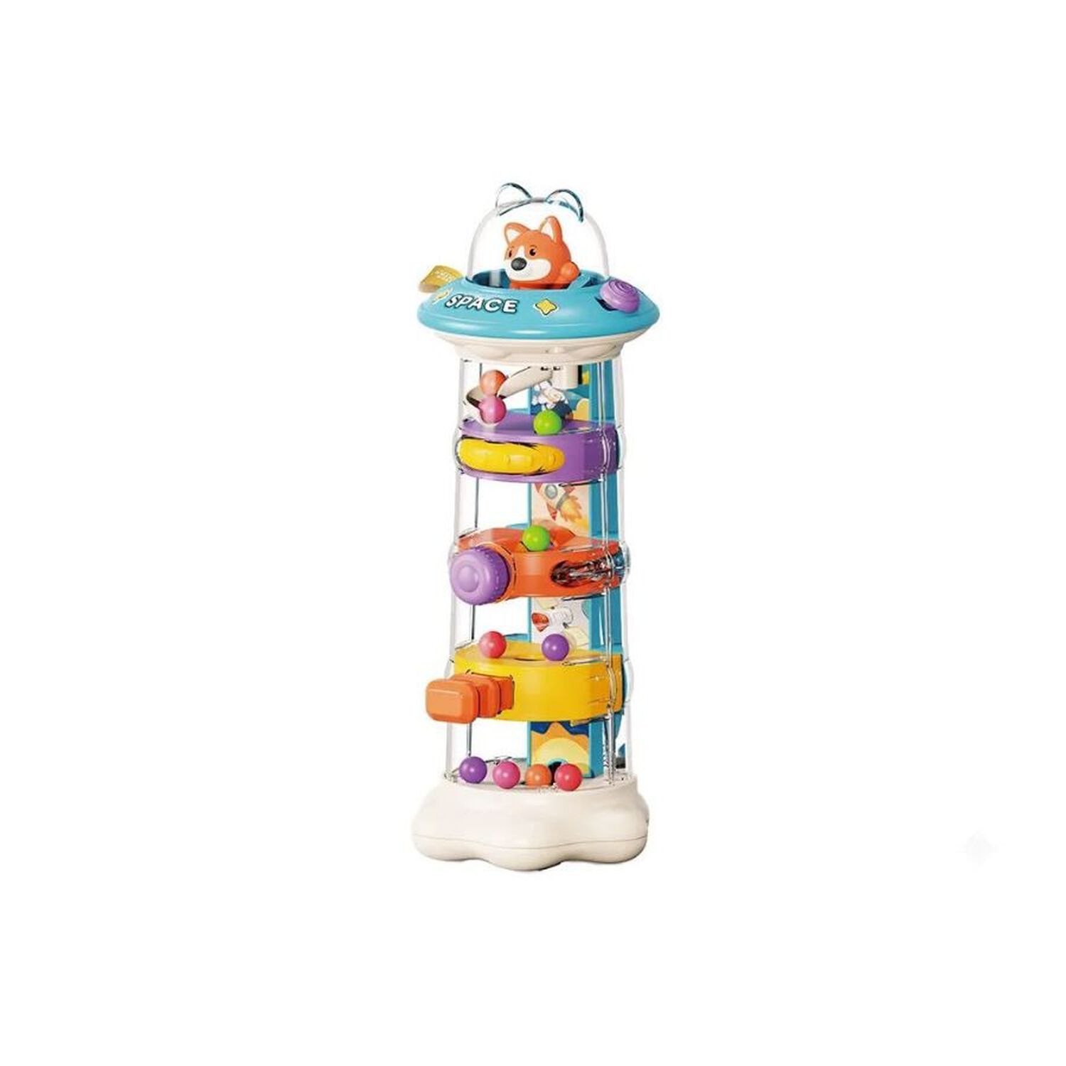 Torre Espacial 6 En 1 Beb&eacute;s Juguete Sensorial Giro image number 0.0