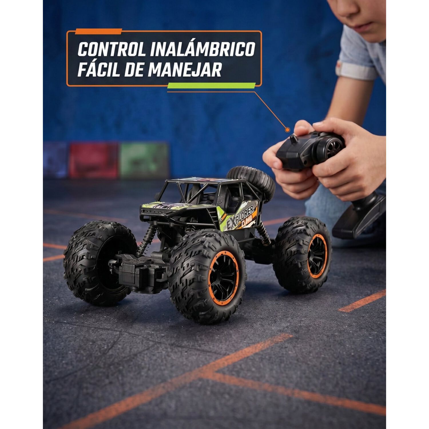 Auto Camioneta 4x4 Rally Control Remoto Todo Terreno Juguete image number 7.0