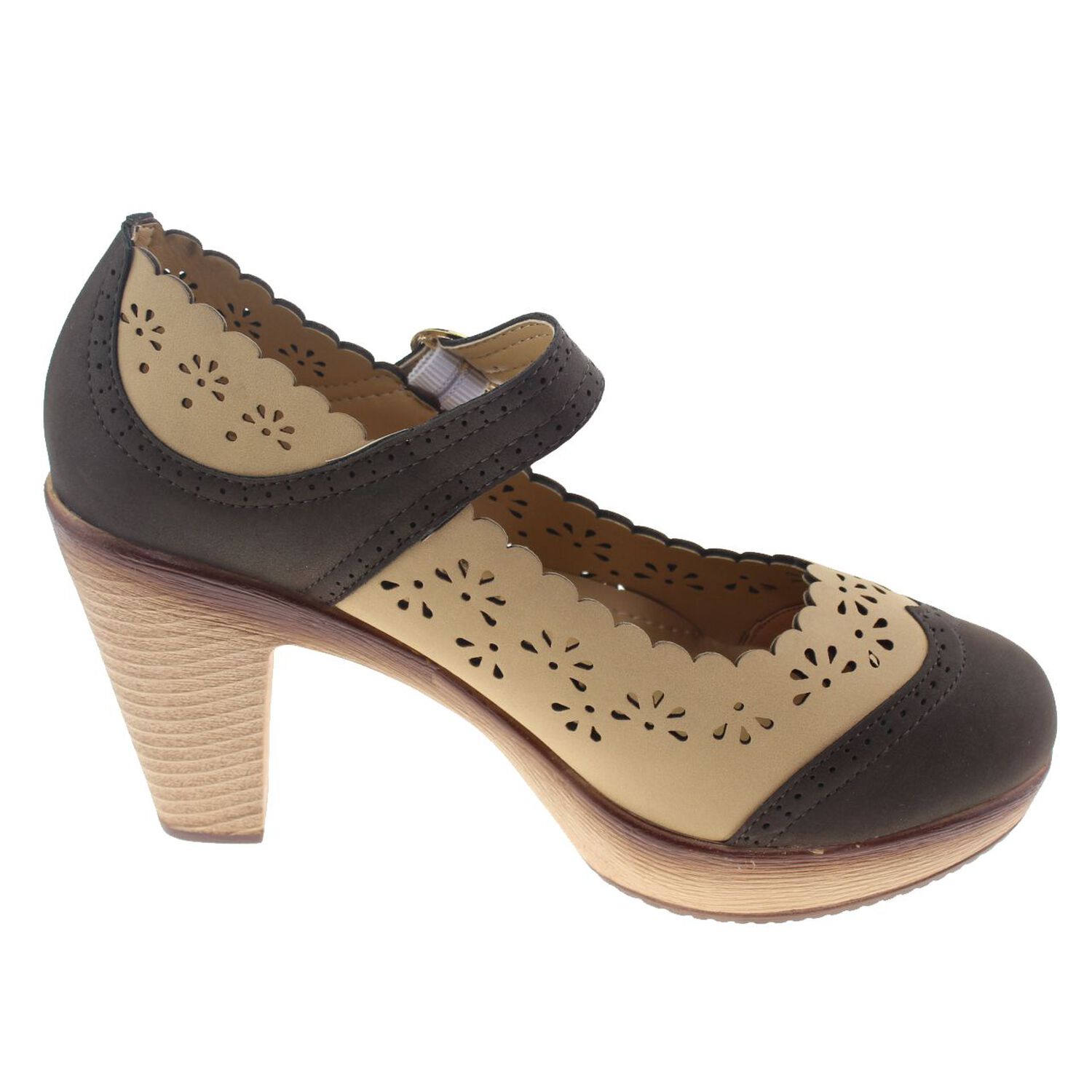 Zapato Beige/black V&iacute;a Franca Art. 5cm138902beigeblack image number 1.0