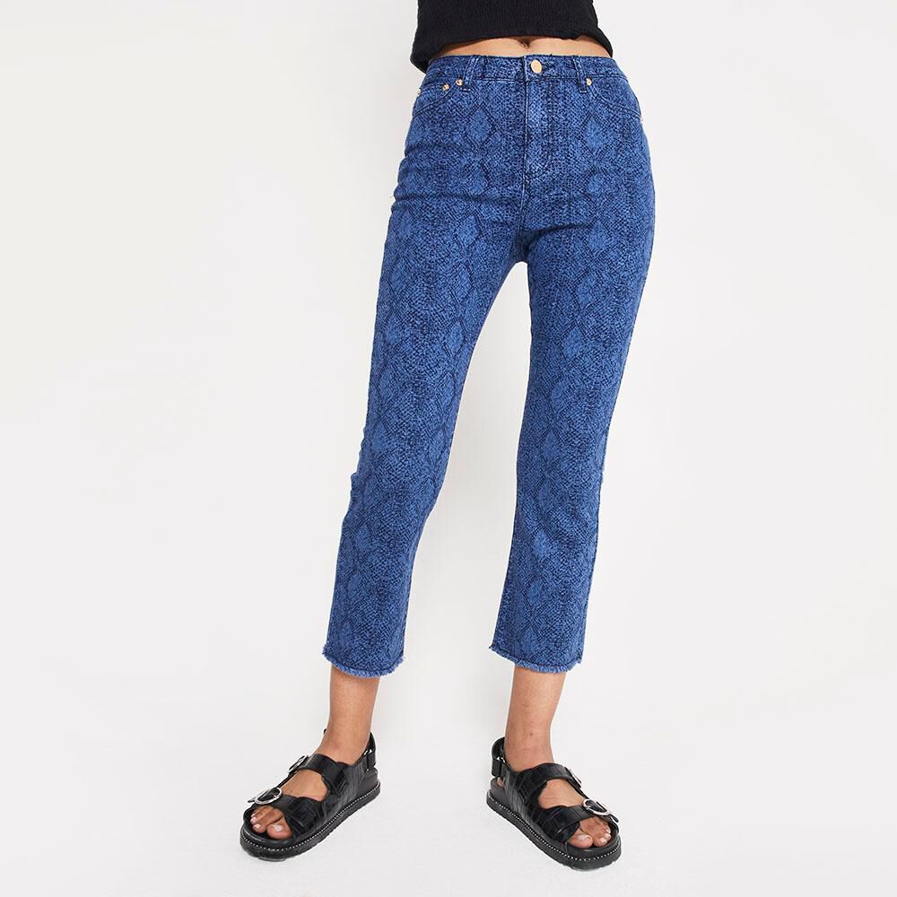Jeans Mujer Tiro Medio Recto Rolly go image number 0.0