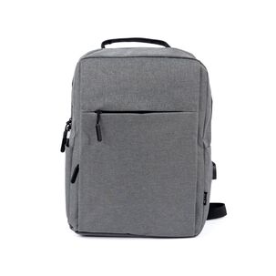 Mochila Para Notebook Con Puerto Usb 15" Gris Levo