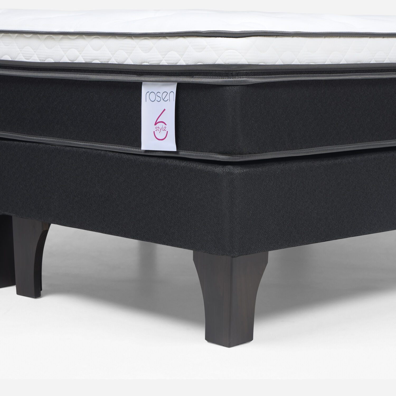 Cama Europea Rosen New Style 6 / 2 Plazas / Base Dividida + Set De Maderas Anna image number 5.0