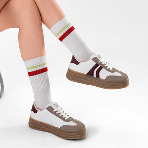 Zapatilla Casual Deportiva Mujer Moda De Colores Weide Sl20