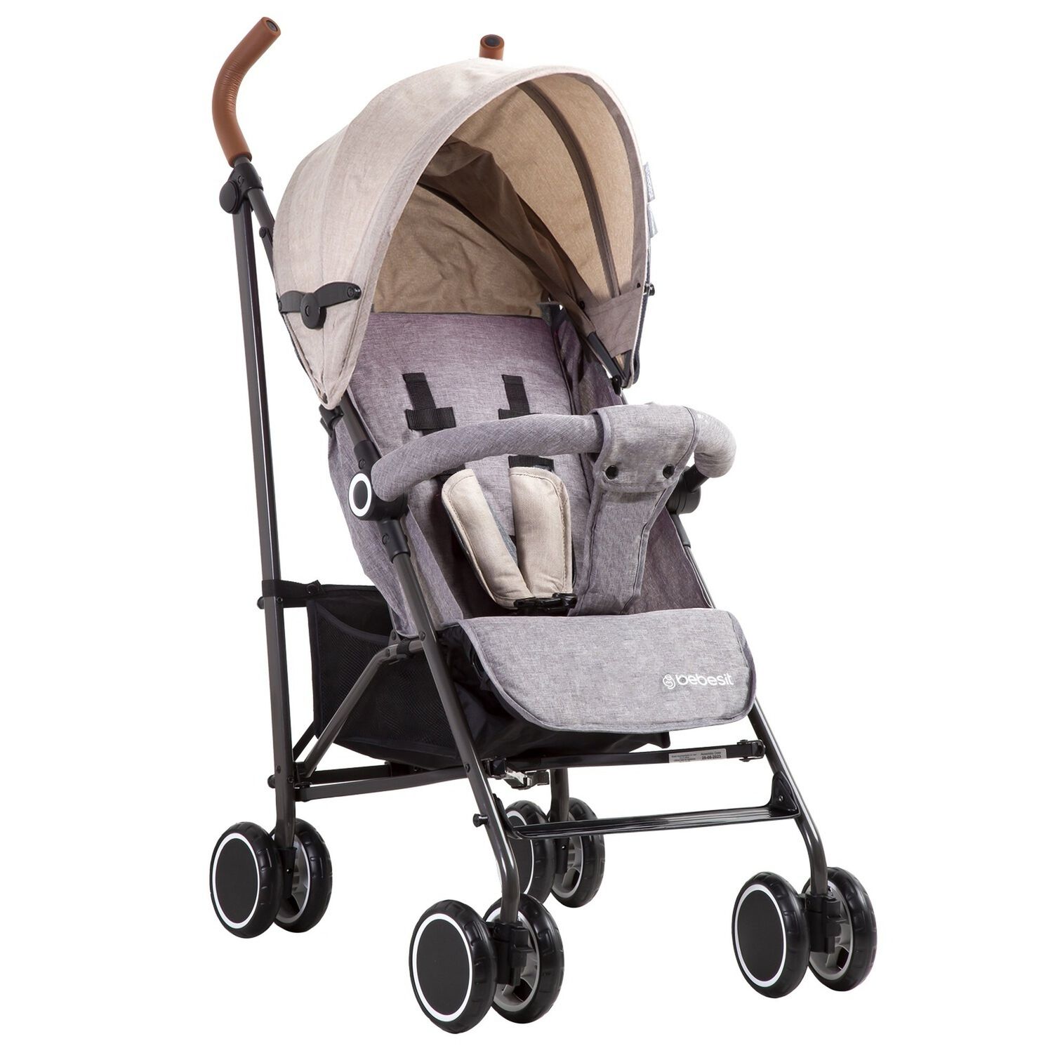 Coche Paragua Clap Melange Beige image number 0.0