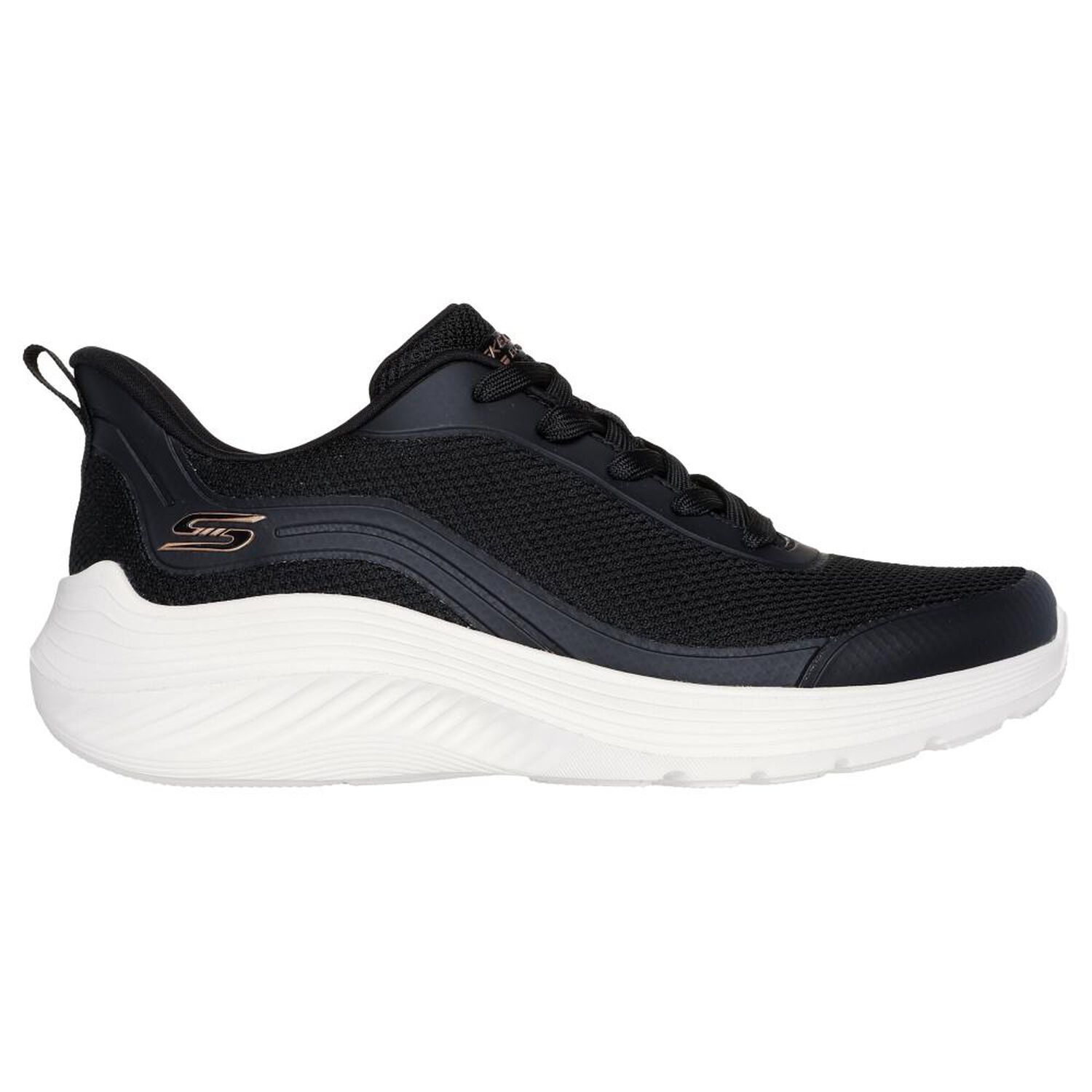 Zapatilla Urbana Mujer Skechers Bobs Squad Waves-still Wading Blk image number 0.0