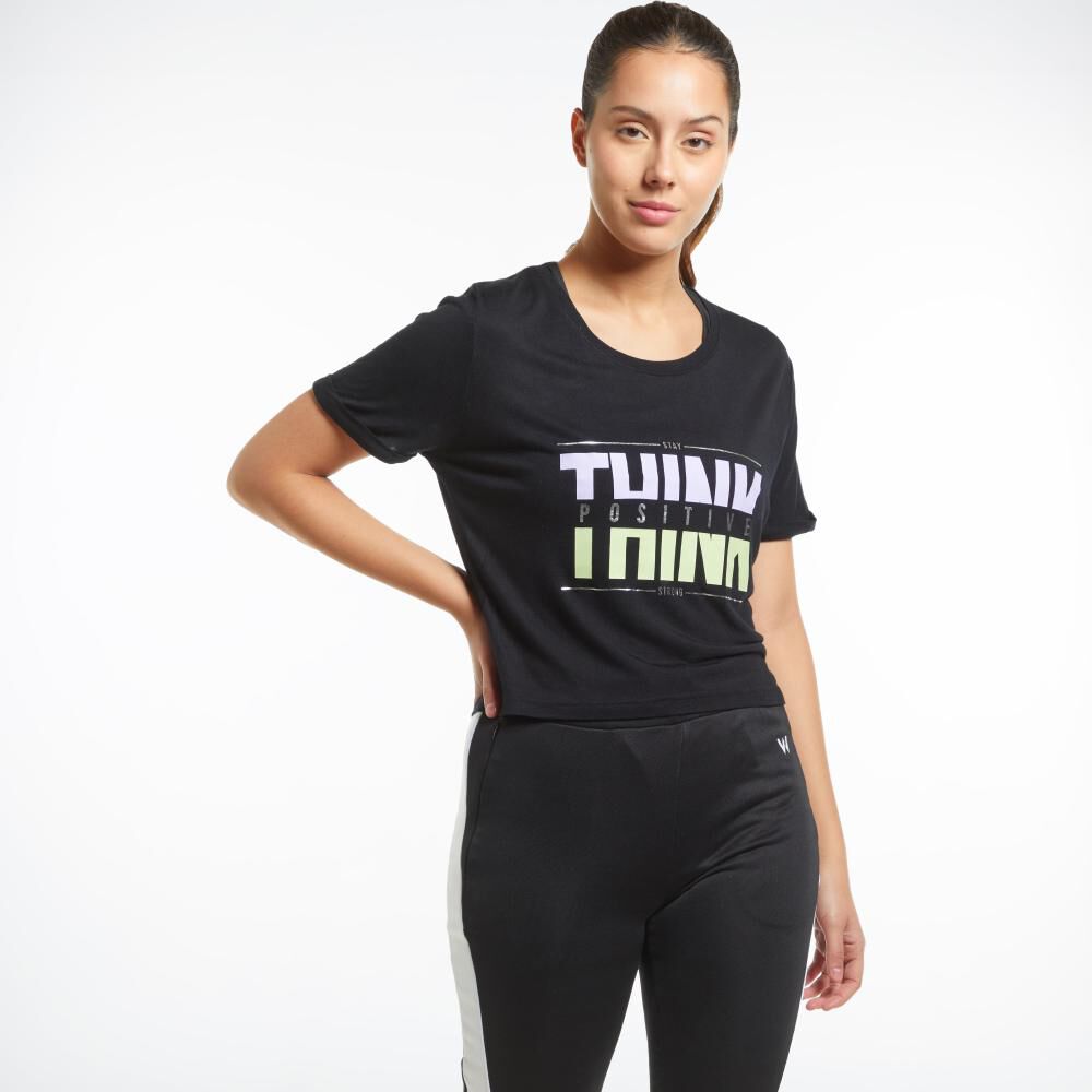 Polera Deportiva Crop Manga Corta Mujer Wetland image number 2.0