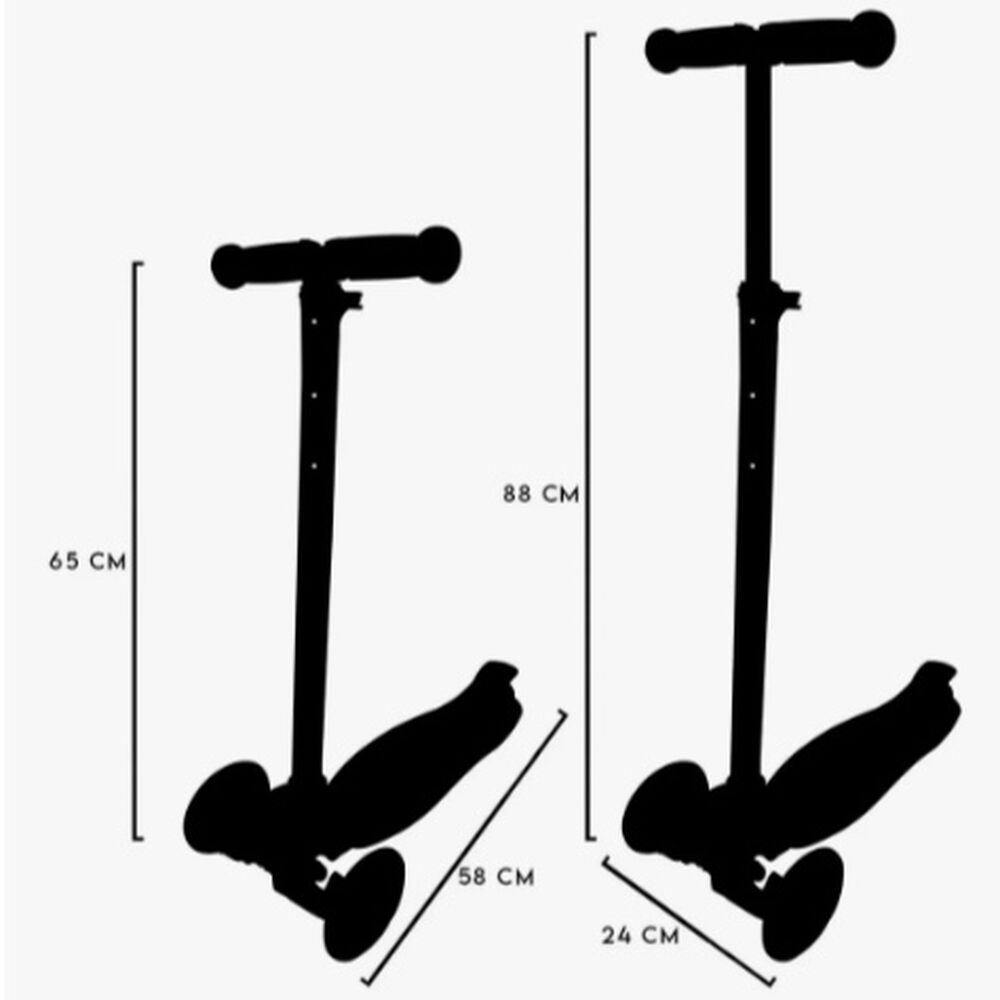 Scooter Ruedas Led Regulable Celeste image number 5.0