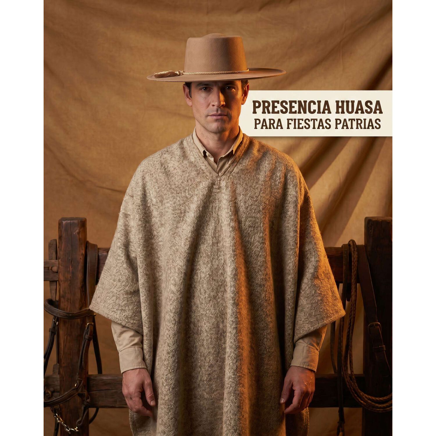 Sombrero Huaso Elegante Adulto Fiestas Patrias image number 8.0