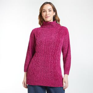 Sweater Chenille Regular Cuello Beatle Mujer Geeps