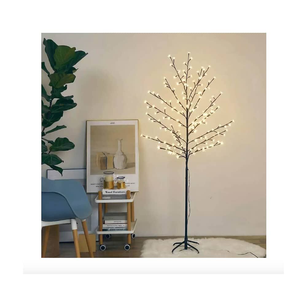 &Aacute;rbol De Pascua Ramas 1.5mts Luces Led Calidas En Las Ramas image number 2.0