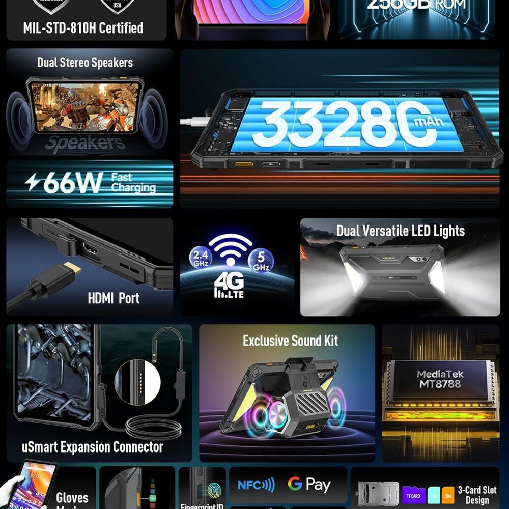 Ulefone Armor Pad 3 Pro - Tablet 4g Industrial Ip68 Militar image number 3.0