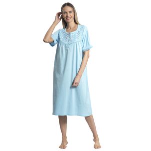 Camisa Algodón Con Pasacinta Y Bordado