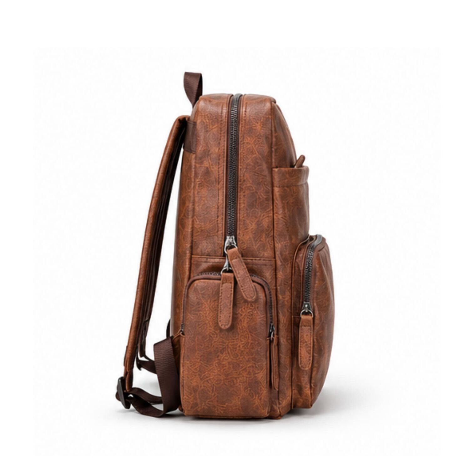 Bolso Mochila Ecocuero Unisex Berlin image number 2.0