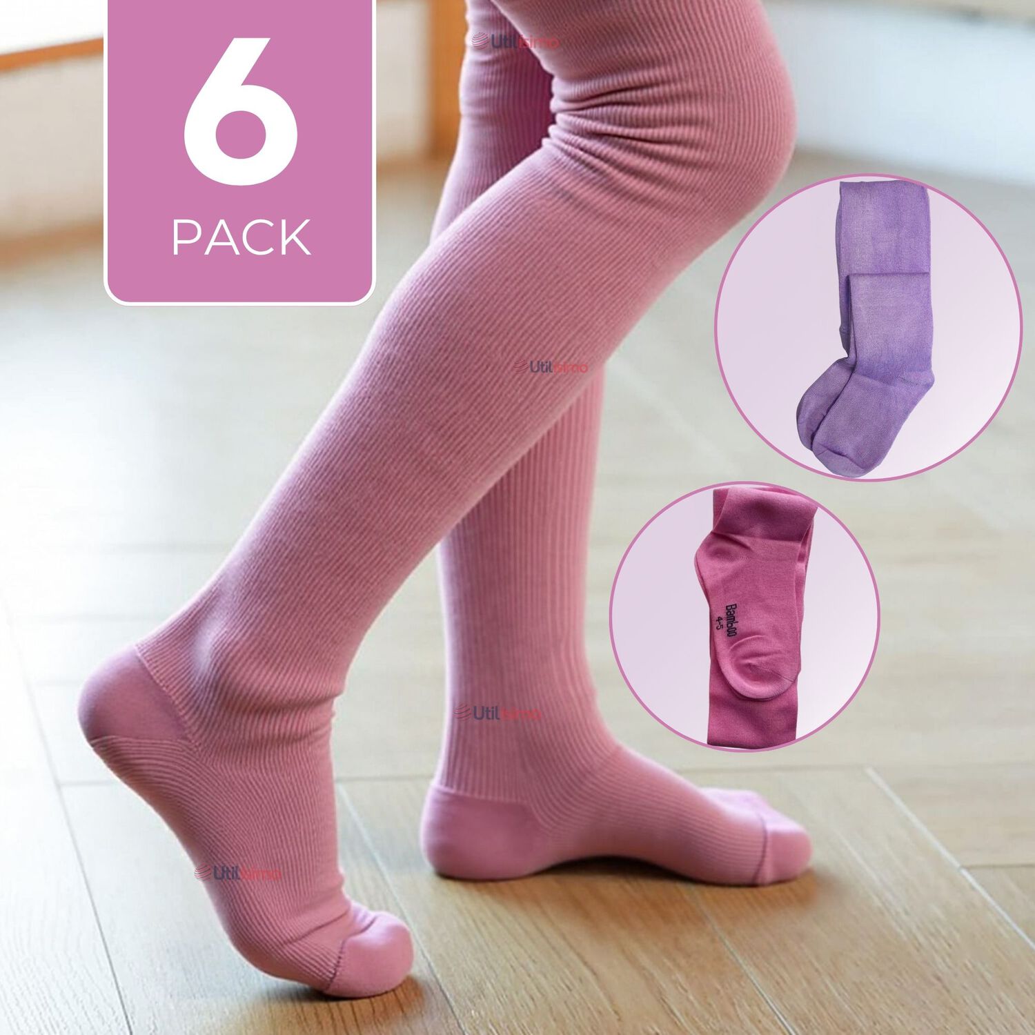 Pack 6 Pantys Algod&oacute;n Primera Capa Surtido Ballerina Ni&ntilde;a image number 0.0