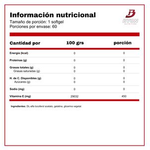 Vitamina E 1000iu 60 Softgels
