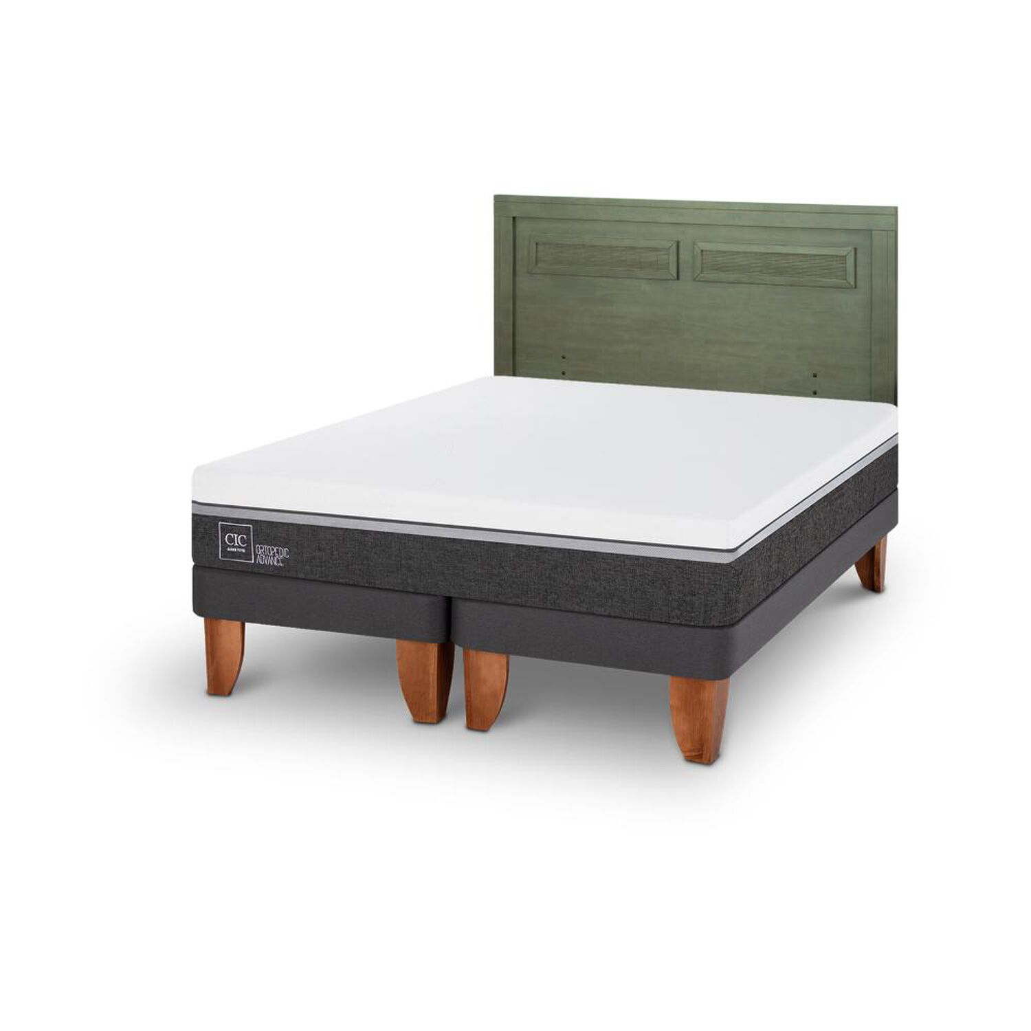 Cama Europea Cic Ortopedic Advance / 2 Plazas / Base Dividida + Respaldo image number 5.0