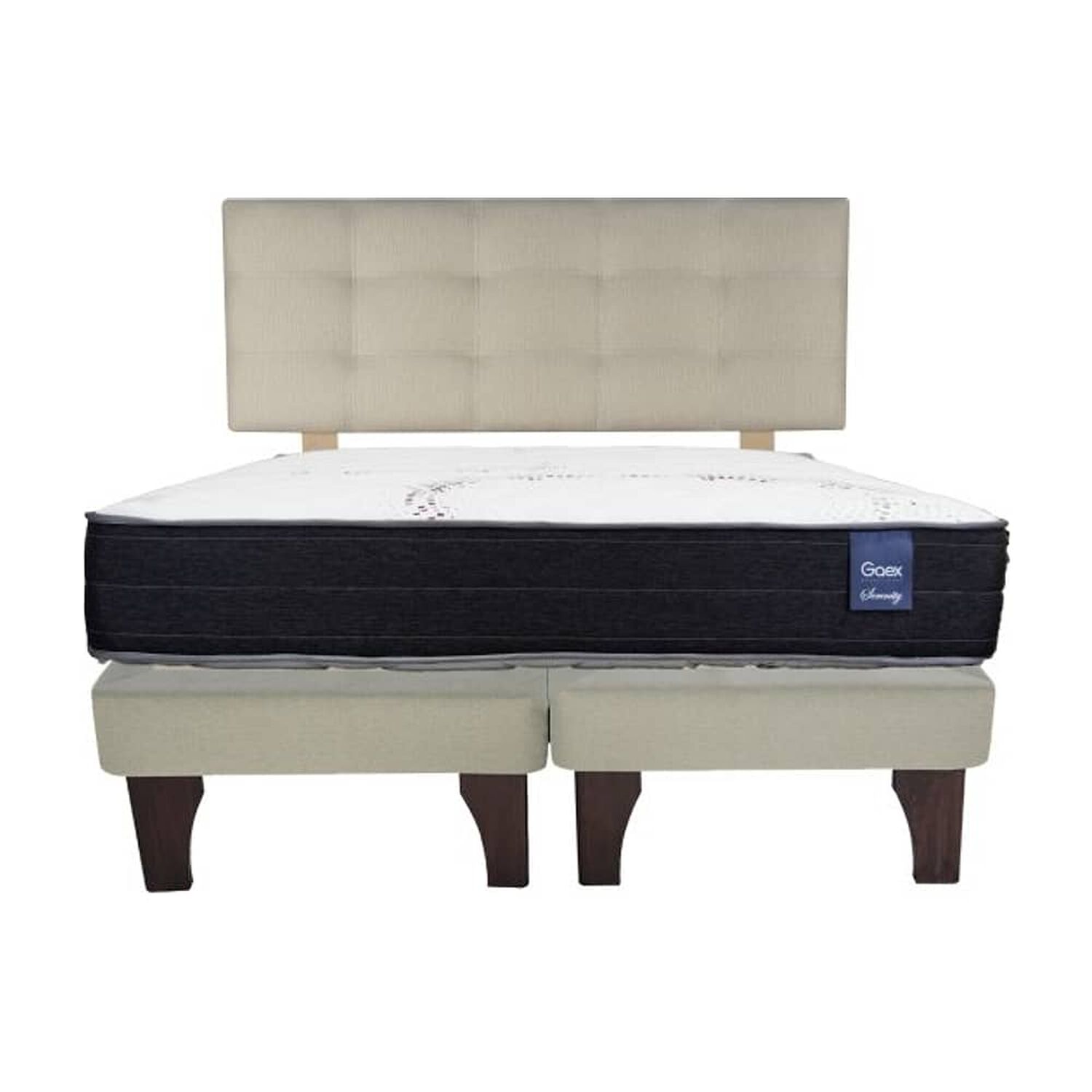 Cama Europea 2 Plazas 190 Respaldo Ginebra image number 3.0