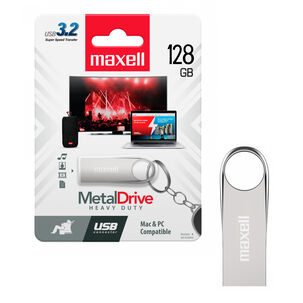Pendrive Usb 3.2 128gb Maxell Metal Compatible Mac Windows