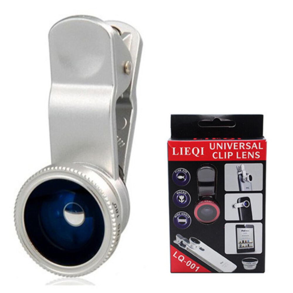 Lente Clip Para Celular 3 En 1 Ojo De Pez Universal image number 3.0