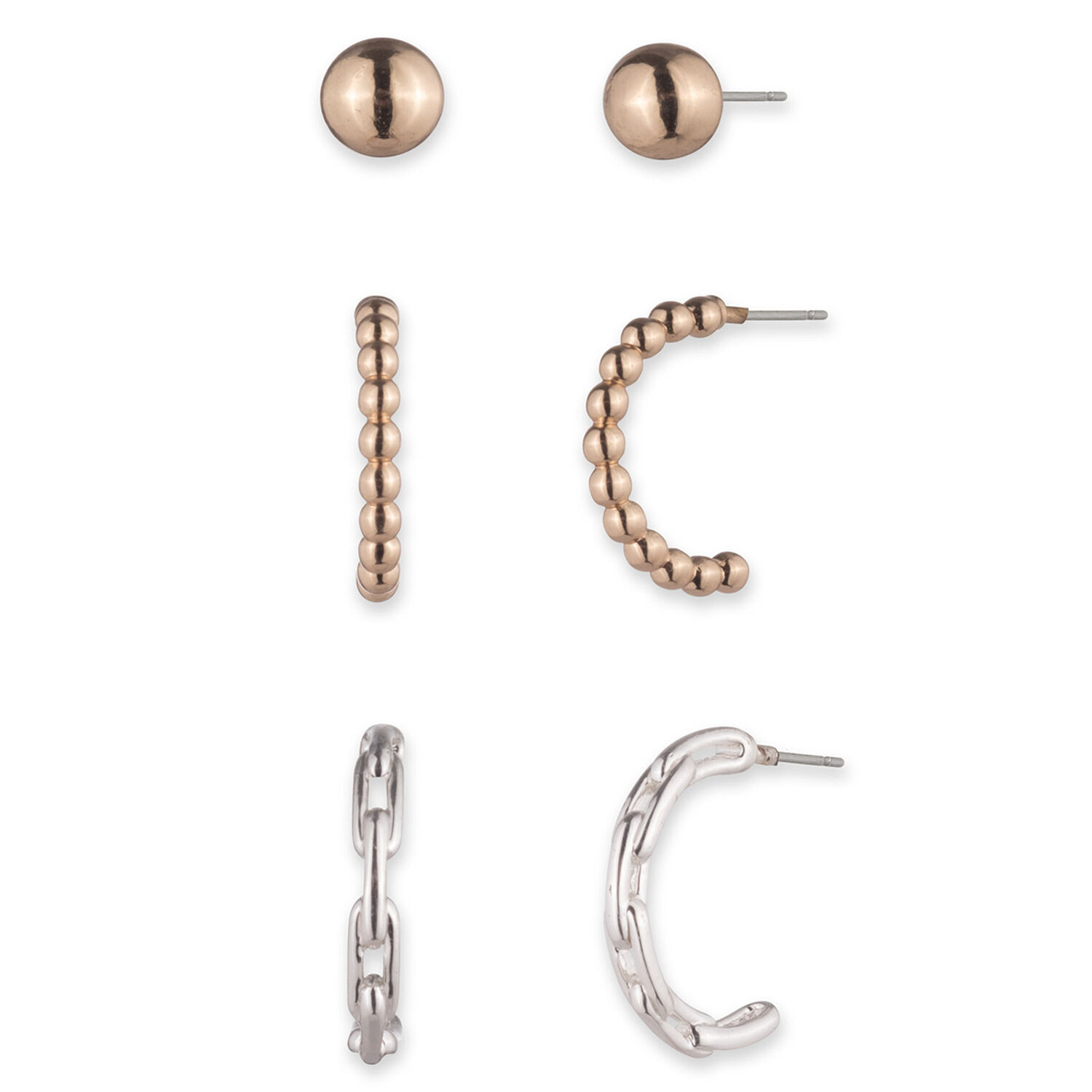 Pack Aros Lauren Ralph Lauren 14g00947 Dorado/plata image number 0.0