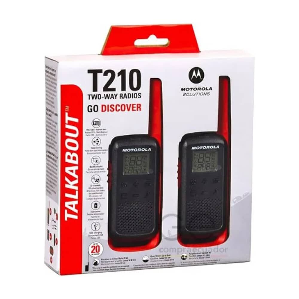 Radio Walkie Talkie Motorola Transceptor Talkabout T210cl image number 1.0