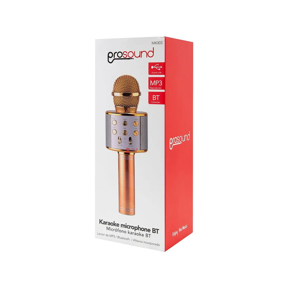 Micr&oacute;fono Karaoke Con Bluetooth Y Parlante Incorporado - Ps image number 1.0