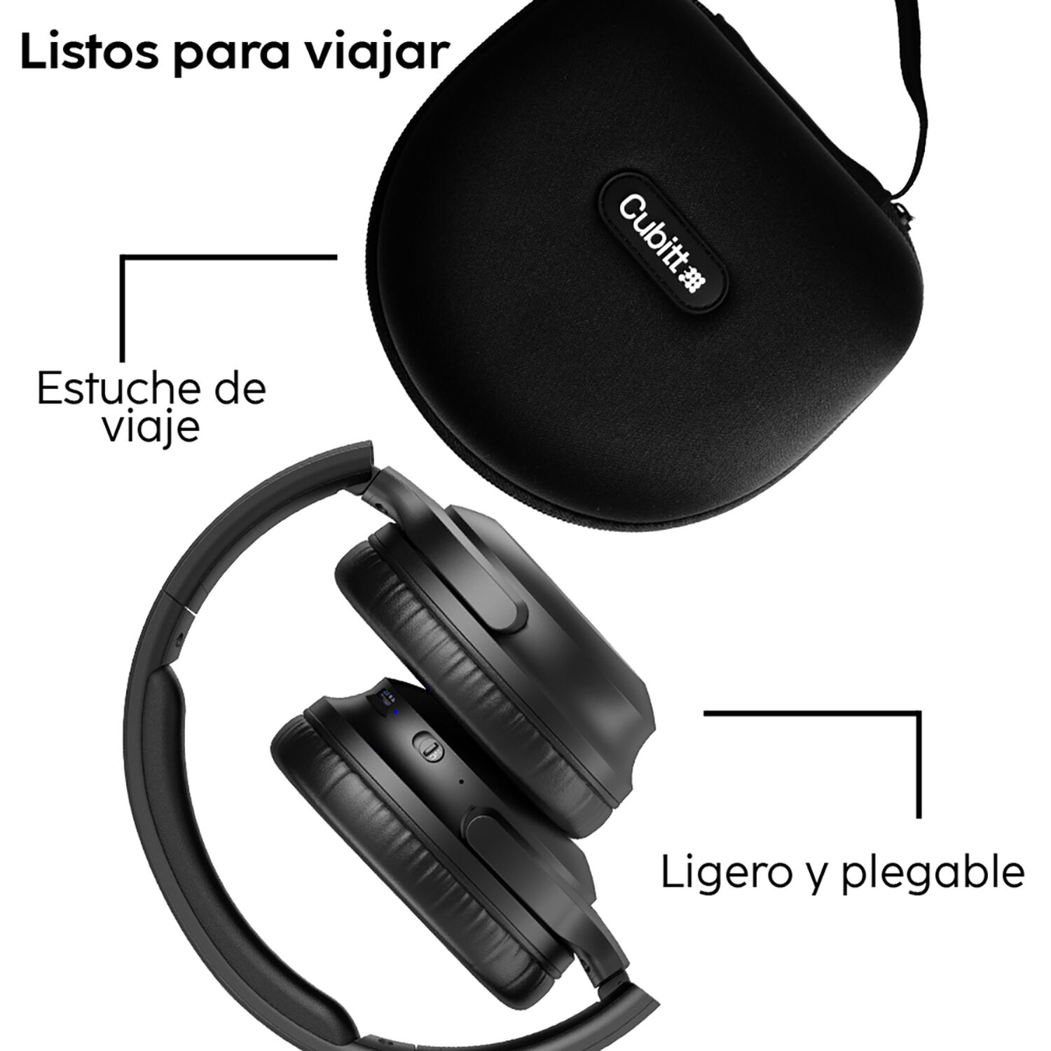 Aud&iacute;fonos Cubitt Ctanc-1 Unisex Negro image number 1.0