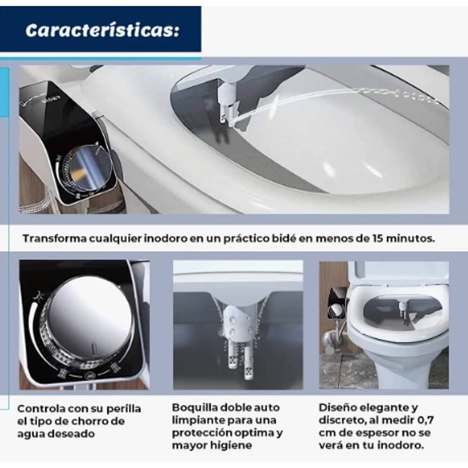 Bidet Wc Inodoro Ajustable Universal image number 2.0