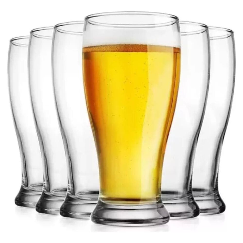 Set 6 Vasos Shoperos Bucarest Allegra De 340ml Cervezas image number 0.0