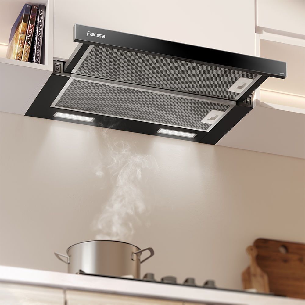 Campana De Cocina Retr&aacute;ctil Fensa 60 Cm Negro Fg7770 image number 5.0